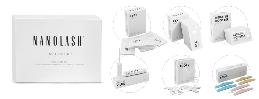 nanolash Lash lift og laminations kit